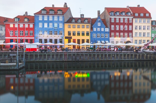 Colorful houses in Copenhagen old town