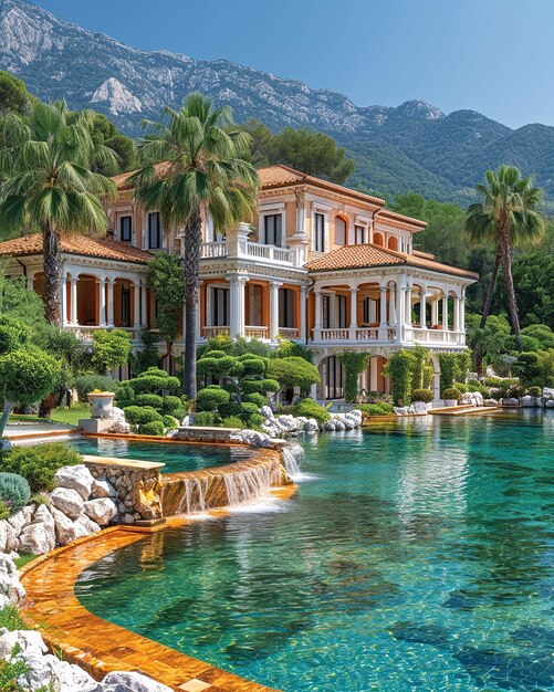 Colorful Houses Of Portofino With A Natural Leaf