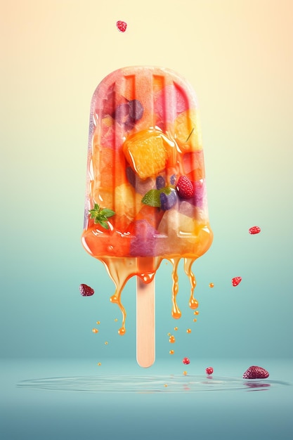 colorful ice cream