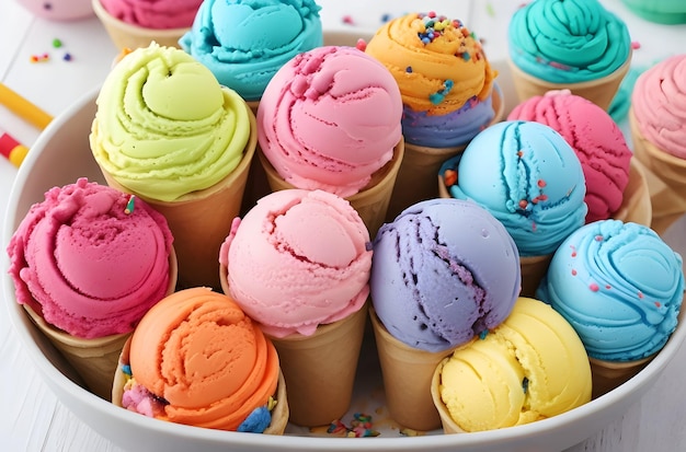 Colorful Ice Cream