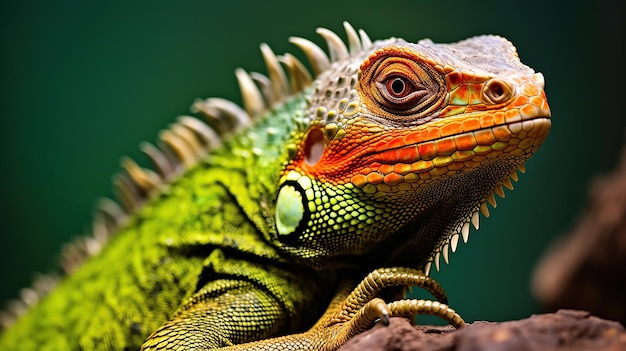 Colorful iguana Generative AI