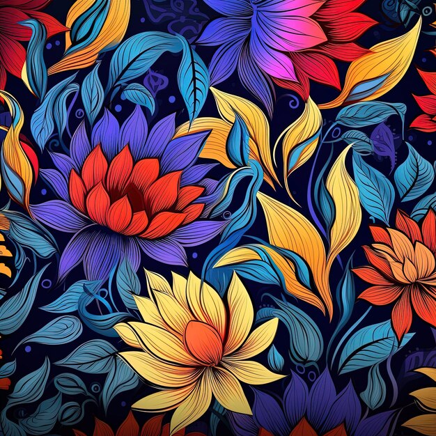 a colorful illustration of flowers with the word " flowers ".