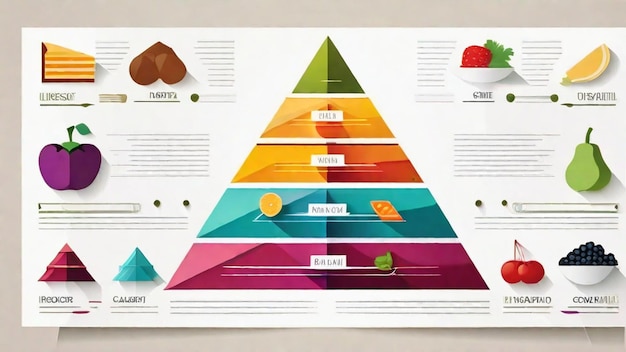 写真 食物 ピラミッド の 色鮮やかな 描写
