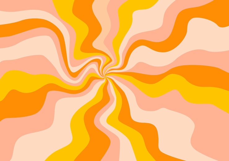 Photo a colorful illustration of a wave with a pattern of a spiral