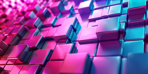 A colorful image of blocks with a blue and pink background stock background