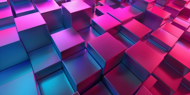 A colorful image of blocks with a metallic texture stock background