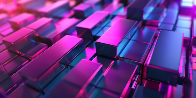 A colorful image of blocks with a purple background stock background