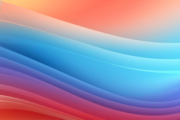 A colorful image of a blue, red, and orange colored wave
