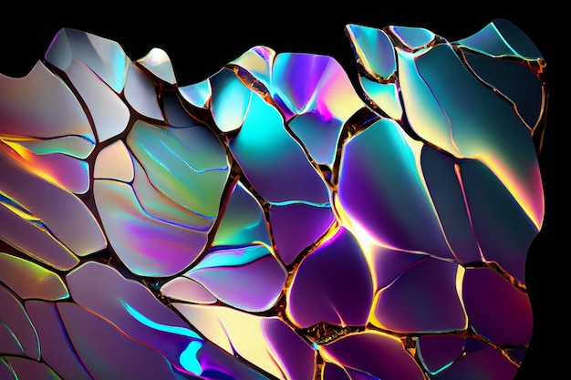 A colorful image of a broken glass with the word broken on it