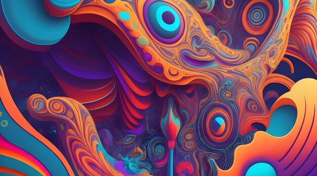 a colorful image of a colorful abstract painting