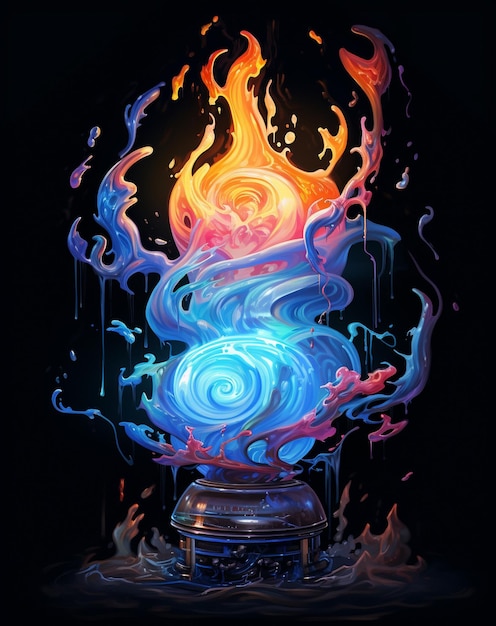 a colorful image of a colorful flame with the word " colors ".