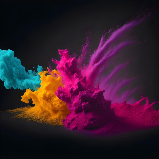 Красочное изображение взрыва краски со словом "пятно" внизу.