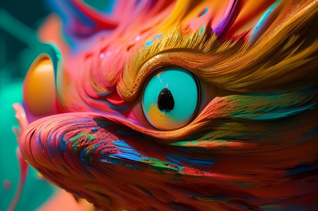 красочное изображение павлина с подбитым глазом и подбитым глазом