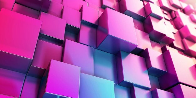 A colorful image of pink and purple blocks arranged in a pattern stock background
