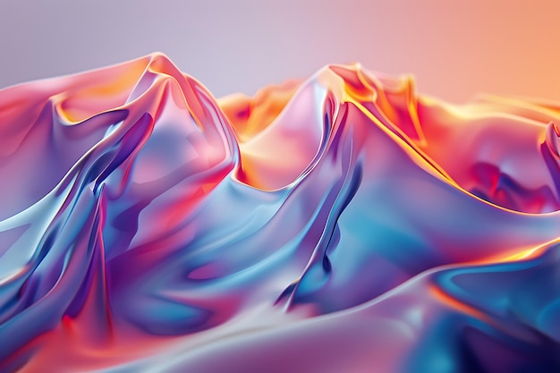 красочное изображение цветной жидкости радуги
