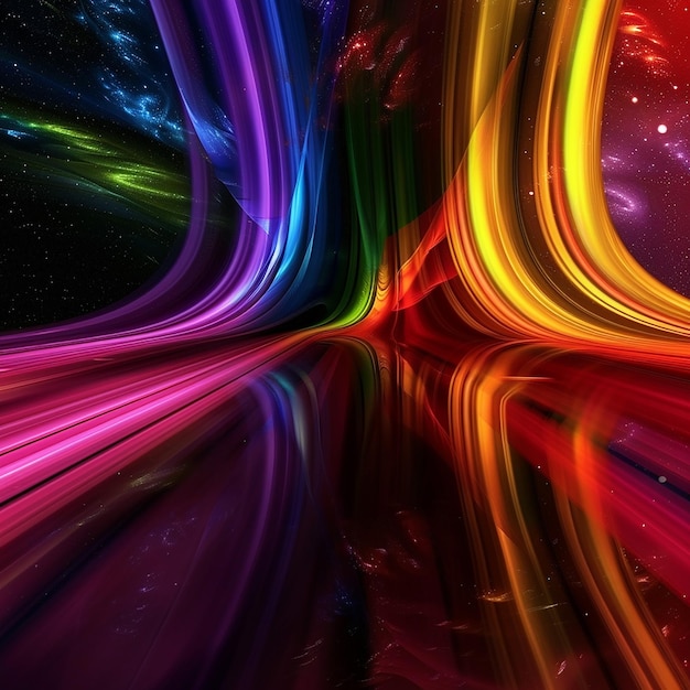 Photo a colorful image of a space background with the colors of the universe