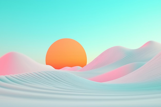 a colorful image of a sunset with a colorful background