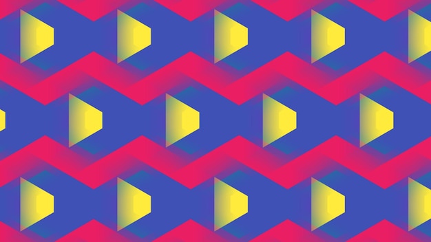 a colorful image of a triangle with a yellow triangle on it.