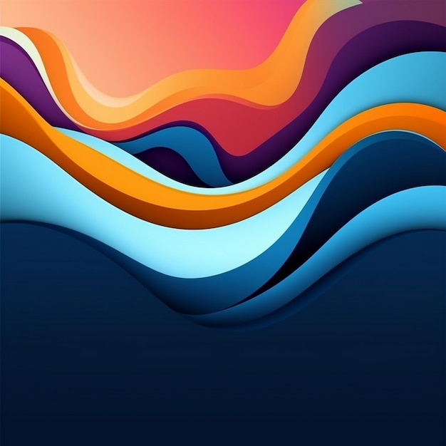 a colorful image of a wave with the colors of the rainbow.