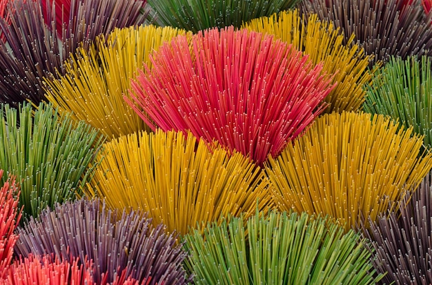 Colorful incense