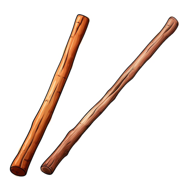 Foto colorful indian dandi biyo stick game legno marrone legno duro due pezzi s oggetti creativi tradizionali