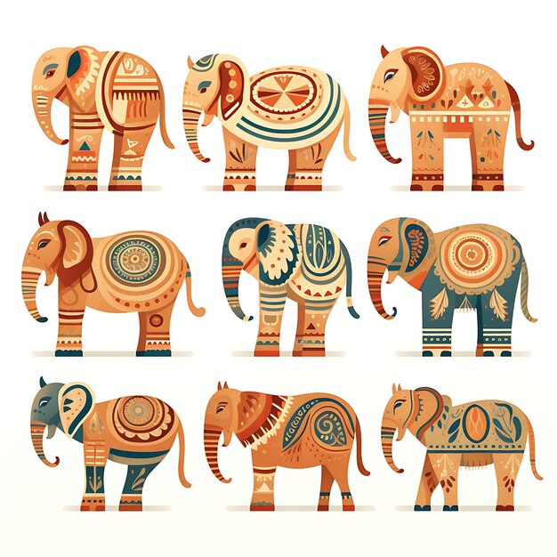 Photo colorful indian kondapalli animal figurines natural wood color lightw creative traditonal objects