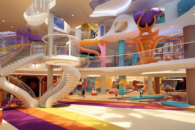 Colorful Indoor PlaygroundxA