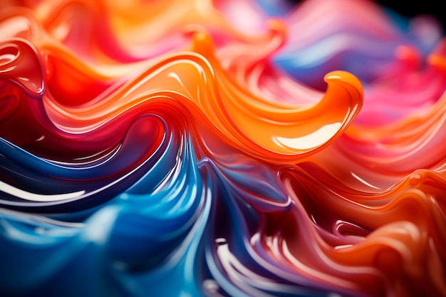 Colorful ink in watergenerative ai