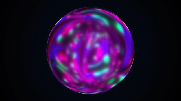 Colorful Iridescent sphere