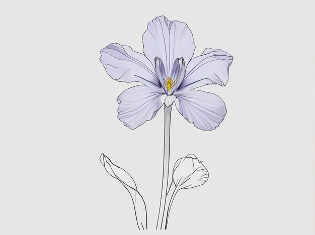 Foto fiore di iris colorato l'eleganza dipinta della natura