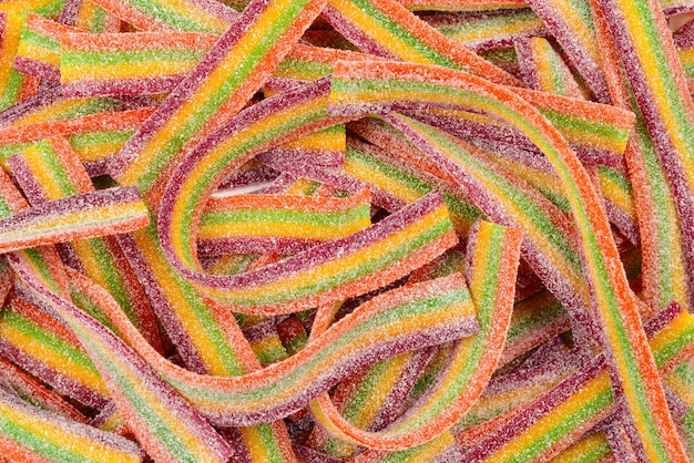 다채로운 젤리 빈 배경 젤리 사탕 패턴