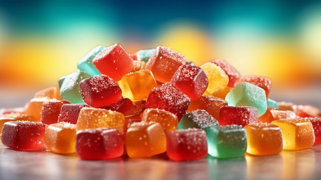 colorful jelly candies