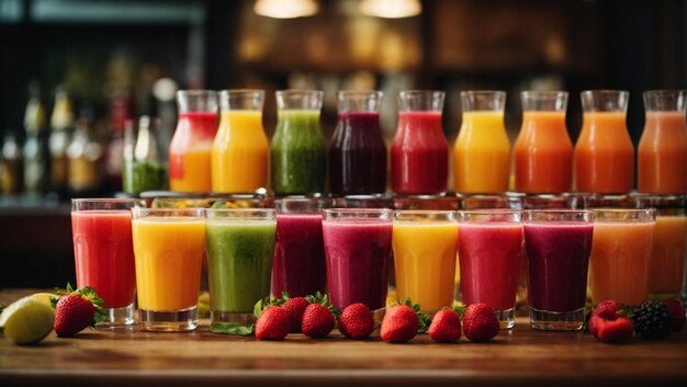 colorful juices