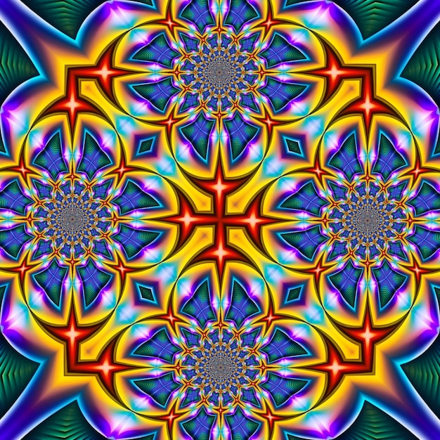 A colorful kaleidoscope of colors and lines is made up of a kaleidoscope.