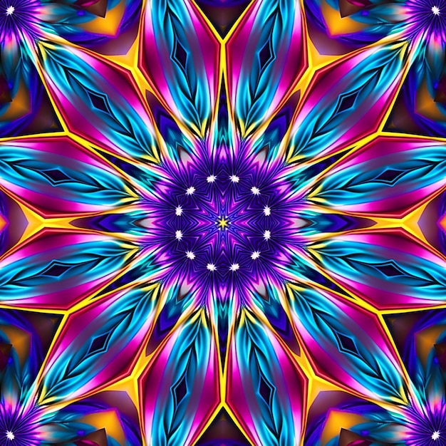 A colorful kaleidoscope pattern with a kaleidoscope of colors.