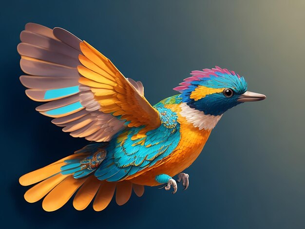 Colorful kingfisher vector