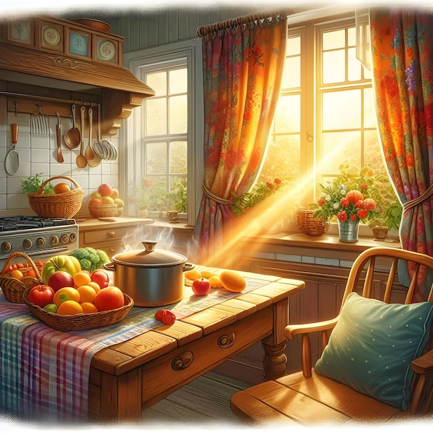 Colorful kitchen