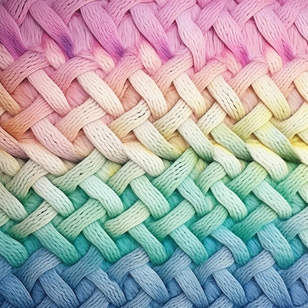 Colorful knitted background