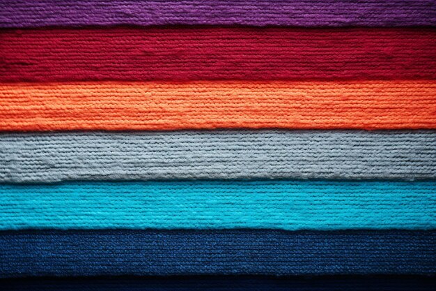 Photo colorful knitted fabric background