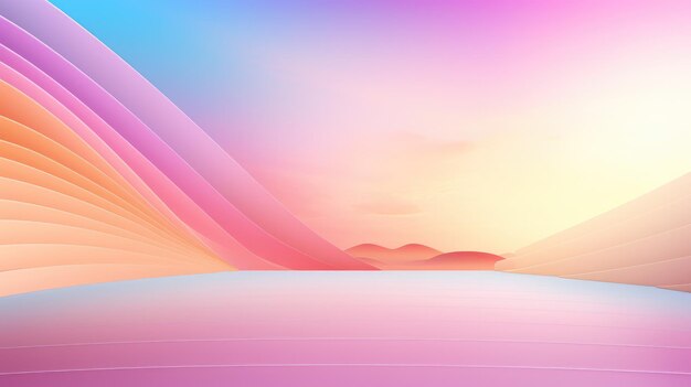 A colorful landscape of mountains with a colorful background.