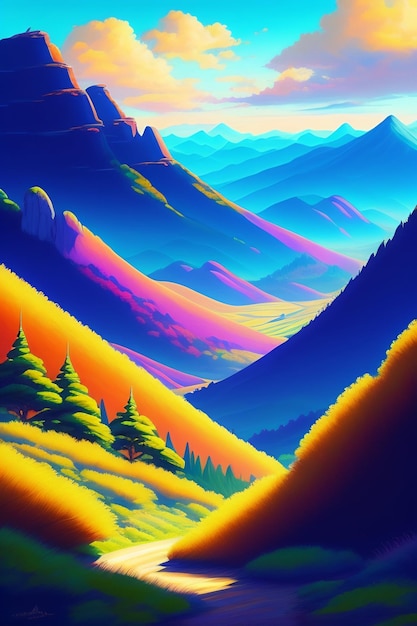 Colorful landscape