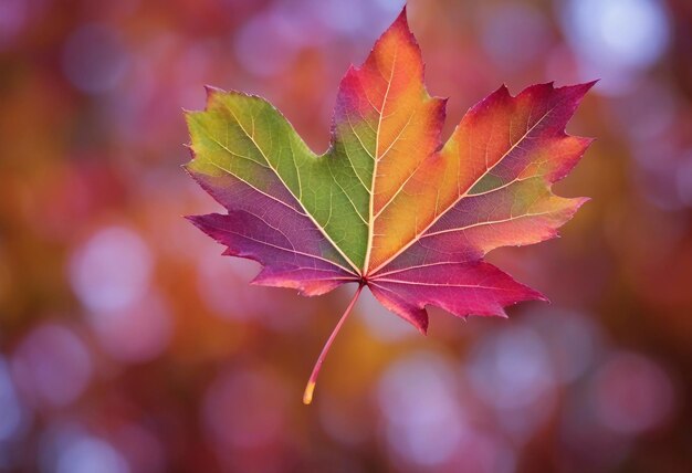 A colorful leaf pattern background