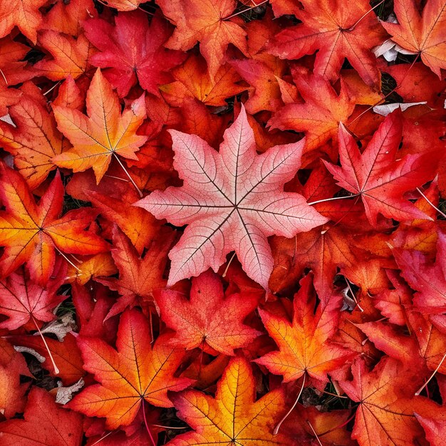 colorful leaves fall