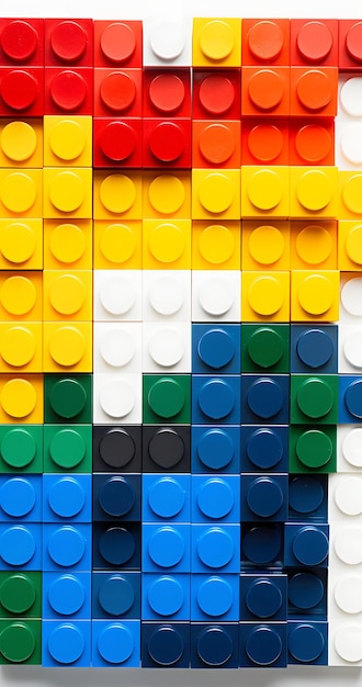 Colorful lego blocs