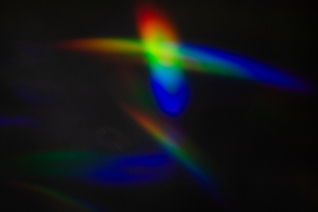 Foto flusso di luce della lente colorata sulla consistenza della carta effetto fotografia cinematografica