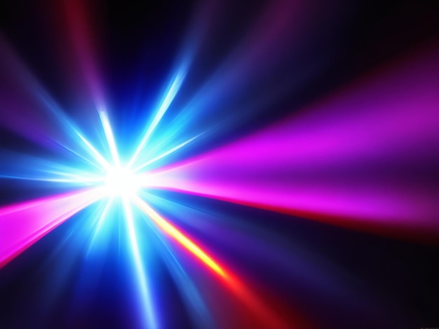 Colorful Lens flare light pattern black background light flare effect