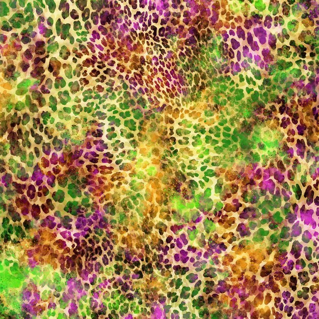 Colorful leopard texture background