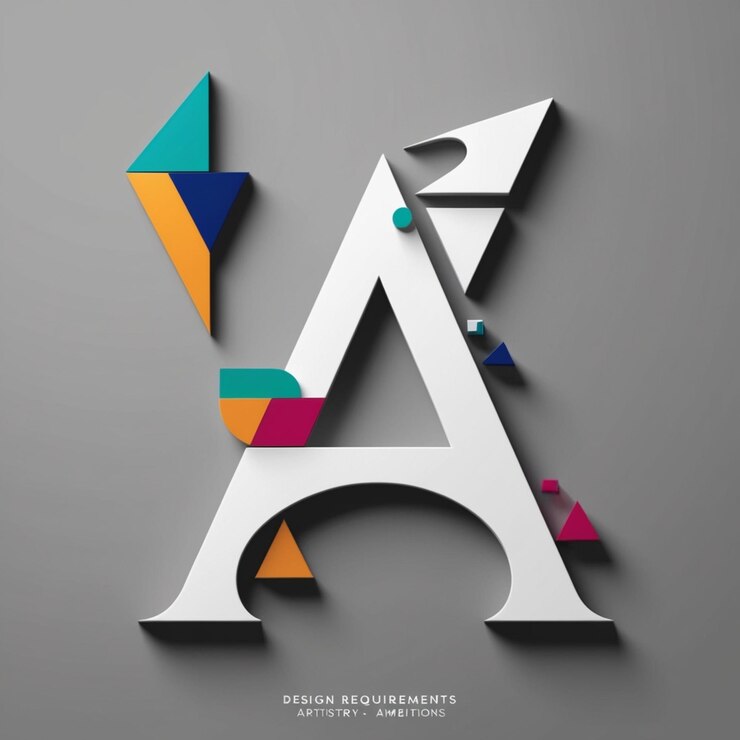 a colorful letter a and a logo that says  a  on it