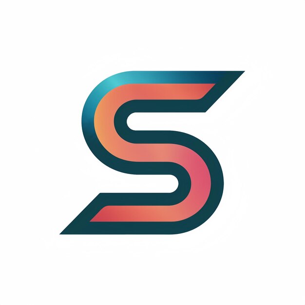 a colorful letter s that is on a white background ai image