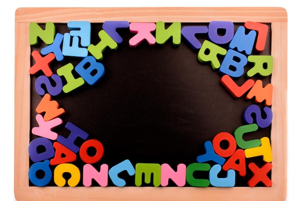 Colorful Letters made of wood